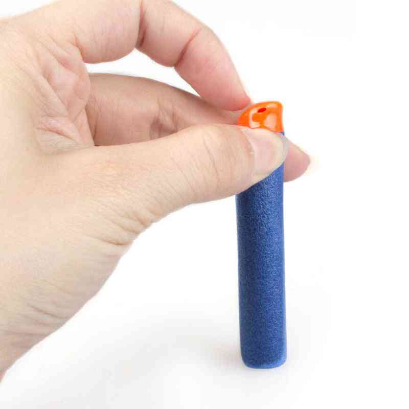100kpl täyttö-bullet-tikkaa nerfille - valoisa pehmeä ontto reikäpää 7,2 cm: n räjäytyslaitteet lelupistoolille