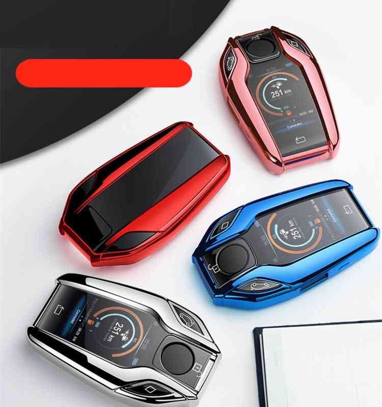 Ed Display Car Key Cover Case For Bmw 5 7 Series