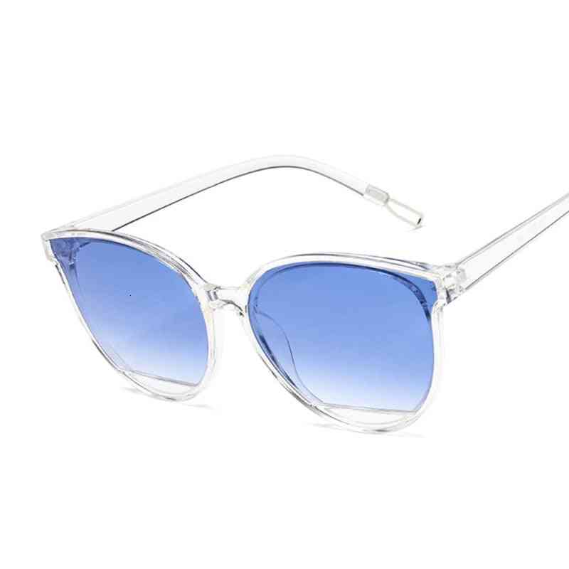 Classic, Oval Red - Luxury Cat Eye Sun Glasses For Women