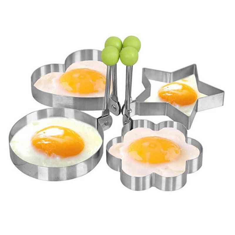 Creative Four Shapes Stainless Steel - Fried Egg, Pancake Mold Kitchen Tool
