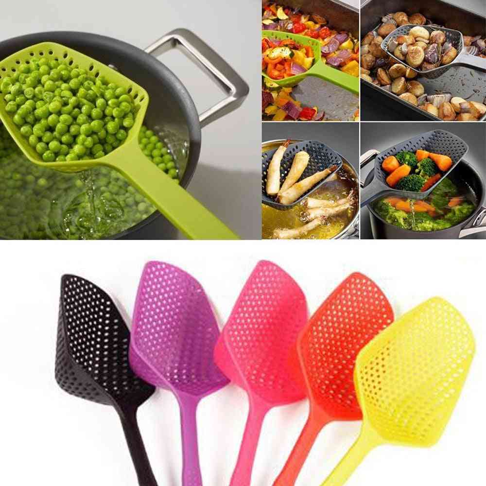 Nylon Spoon High Temperature - Vegetable Strainer Scoop, Resistant, Pressure Colander Soup Filter