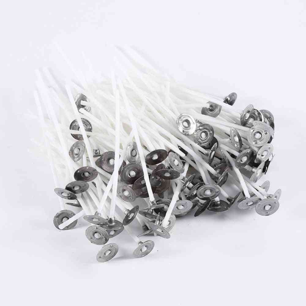 100 Pcs White Diy Candle Wick - Cotton, Core Candle Making For Art Candles