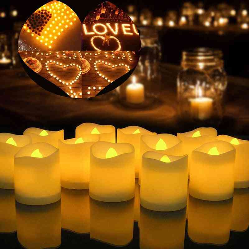 Flameless Led Candles, Tea Light Creative Lamp - Wedding, Birthday Party Decoration Lighting
