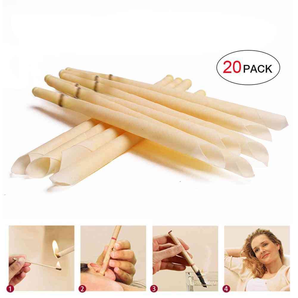 20pcs Ear Wax Removal Candles - Hollow Blend Cones
