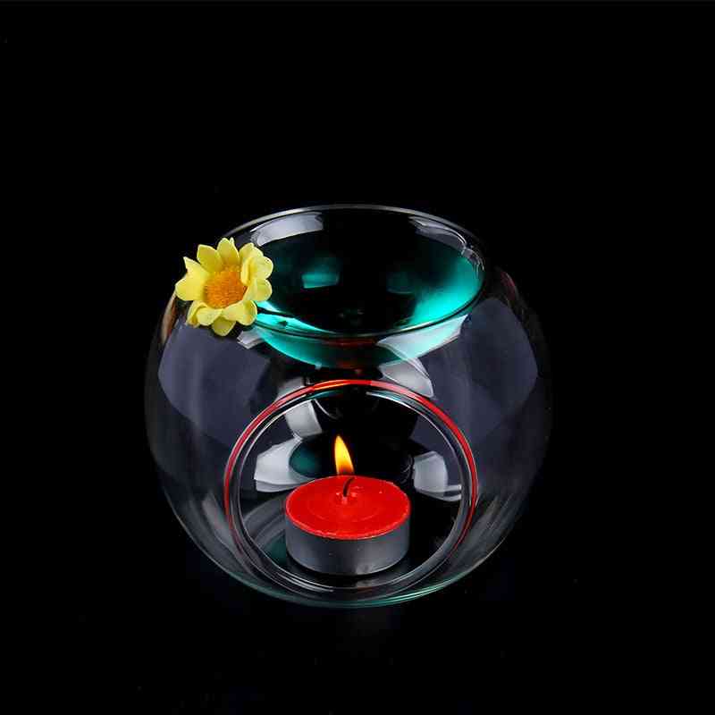 O.roselif essentiële geur olie houder micro landschap glazen kandelaar - home bruiloft decor kandelaars