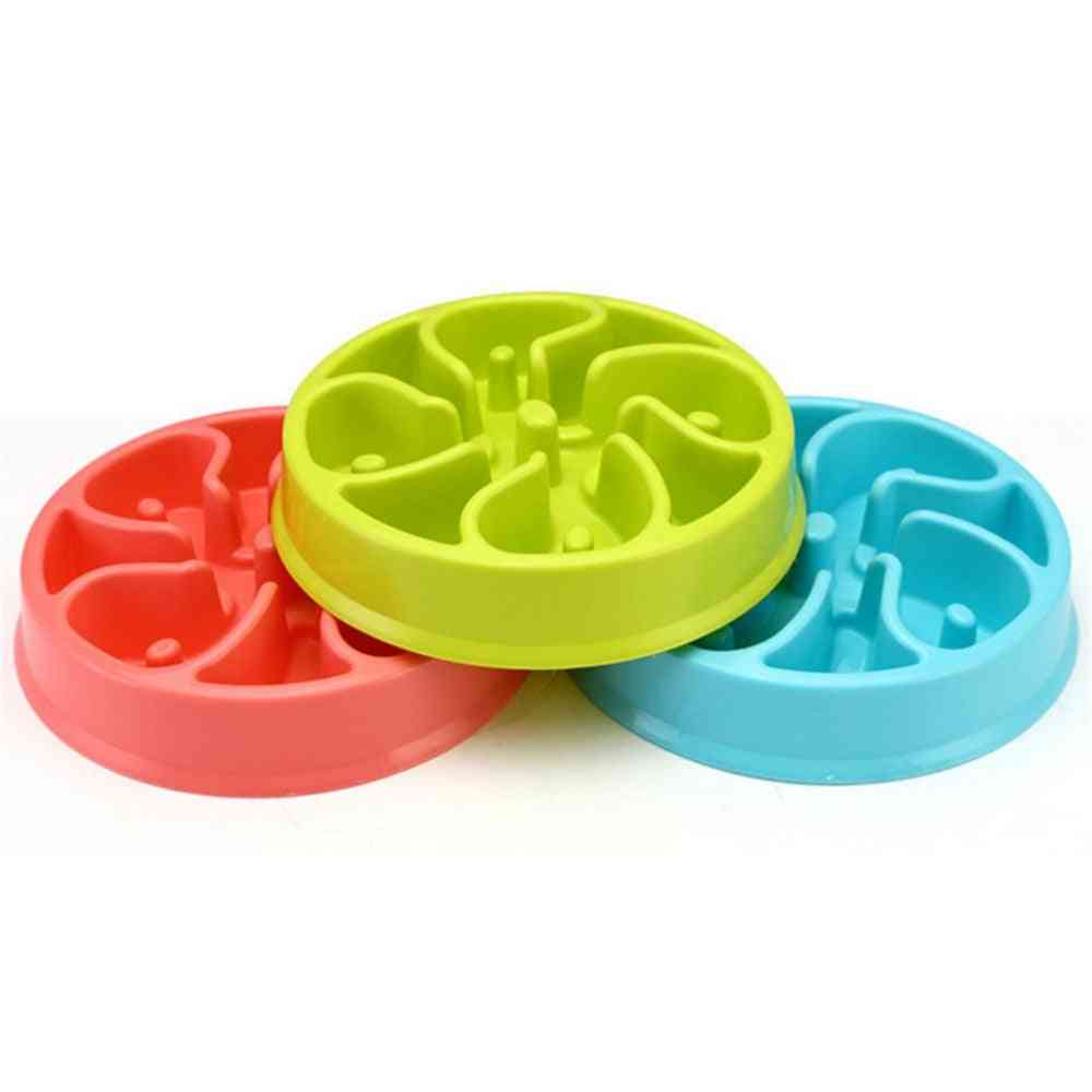 Portable Pet Dog Feeding Food Bowls For Puppies - Slow Down Eating Feeder Dish - Prevent Obesity