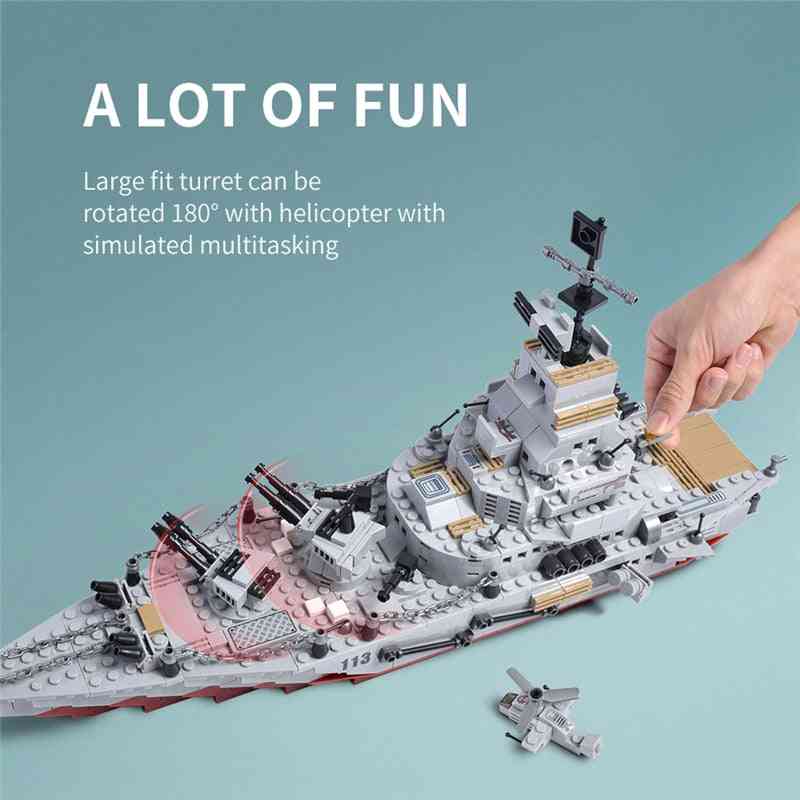 1000+ Stück Militärkriegsschiff Marineflugzeug Armee Figuren - Bausteine Lego - c0139 keine Box