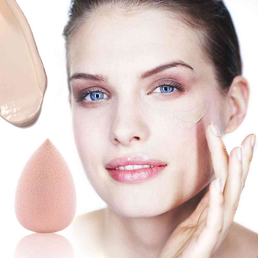Water Drop Shape Sponge Used For Applying Foundation Makeup To Face