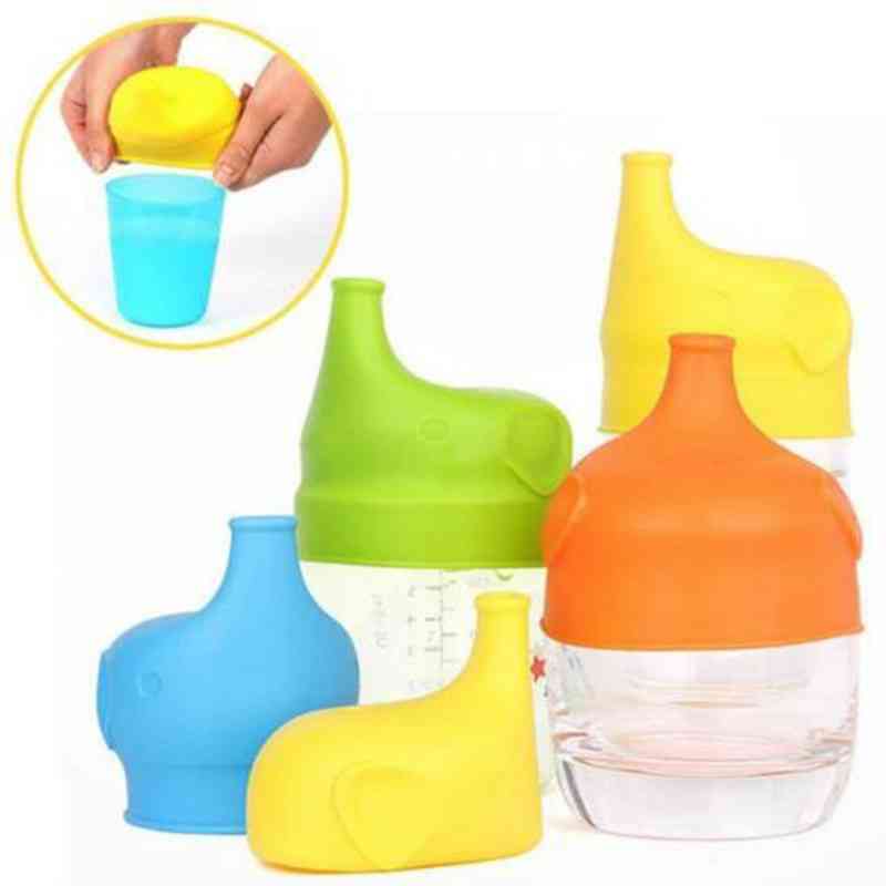 Boquilla de succión de la tapa de la taza de la boca de la botella de agua blanda: tapas a prueba de derrames hechas de silicona suave