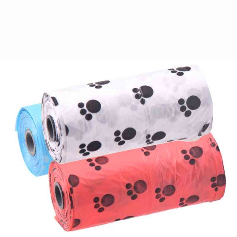 10 Rollen / 150 Stk. Abbaubarer Kotbeutel für Hunde mit Aufdruck - saubere Kotbeutel für Haustierabfälle, zufällige Farbe