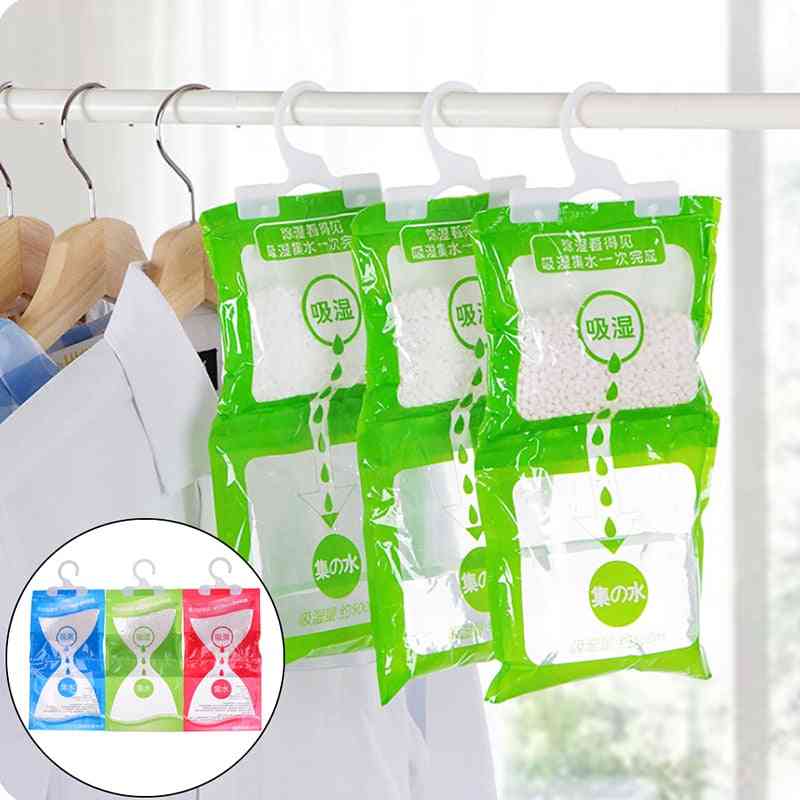 Wardrobe Hanging Moisture Bag Closet, Cabinet Dehumidifier Drying Agent - Hygroscopic Anti Mold Desiccant Bags