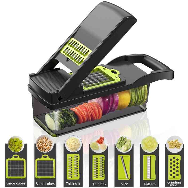 Vegetable Cutter Kitchen Accessories Manual Food Processors, Slicer, Fruit Cutter Potato Peeler Carrot Cheese Grater