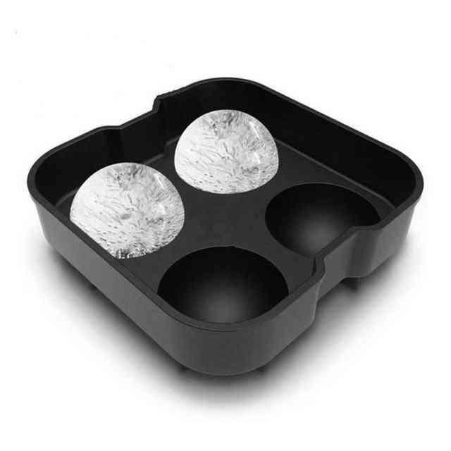 Isterning maker ball mold murstein runde bar tilbehør høy kvalitet svart farge is mold - svart