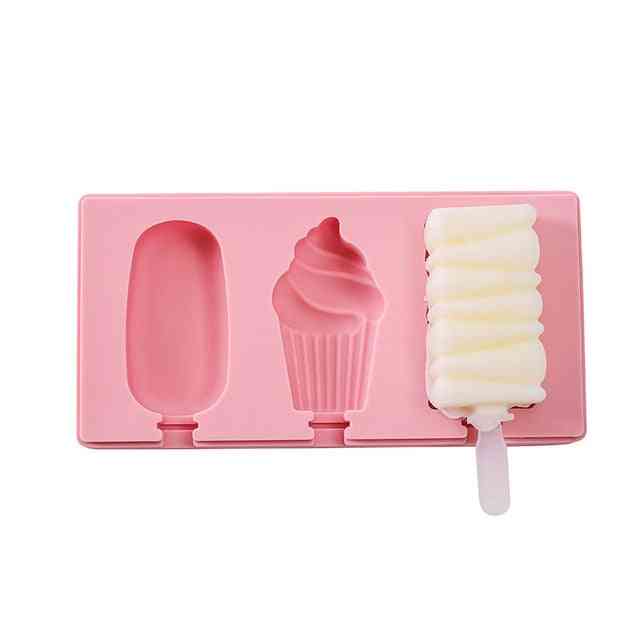 Diy Animals Shape Silicone Ice Cream Mold With Ice Cream Stick