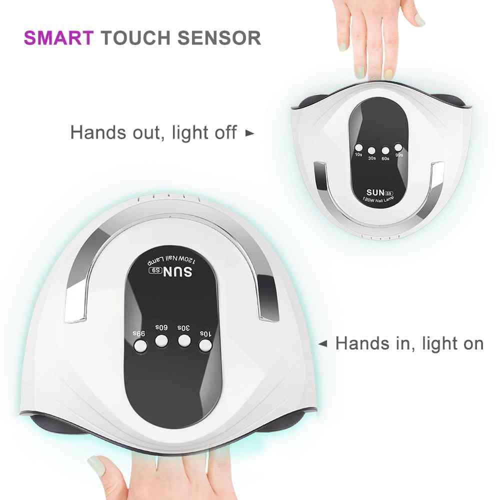 High Power Gel - Uv Lamps Fast Curing Nail Dryer And Timer Smart Sensor