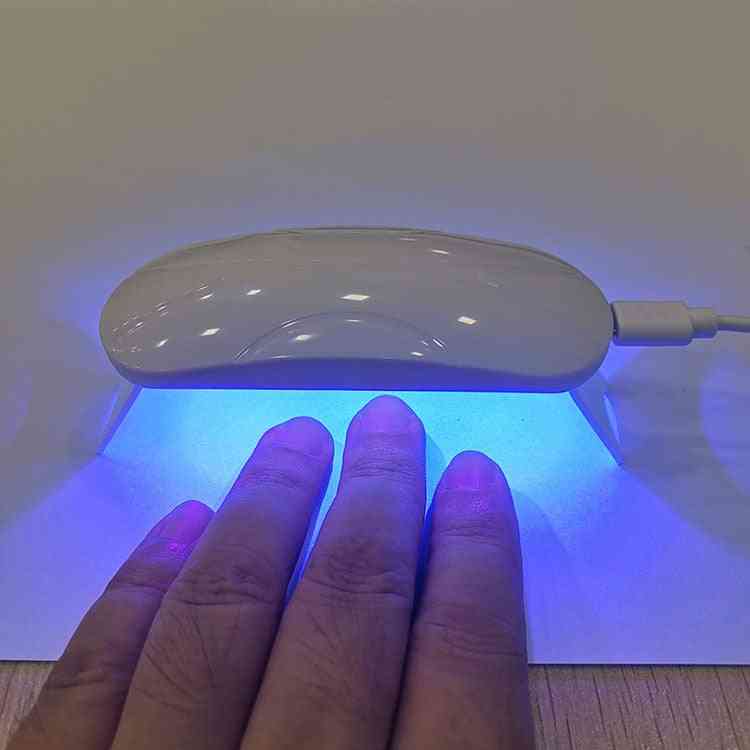 ултравиолетова бързо суха сушилня за нокти инструменти за нокти изкуство преносими - уф светлина бели 3 led лампи