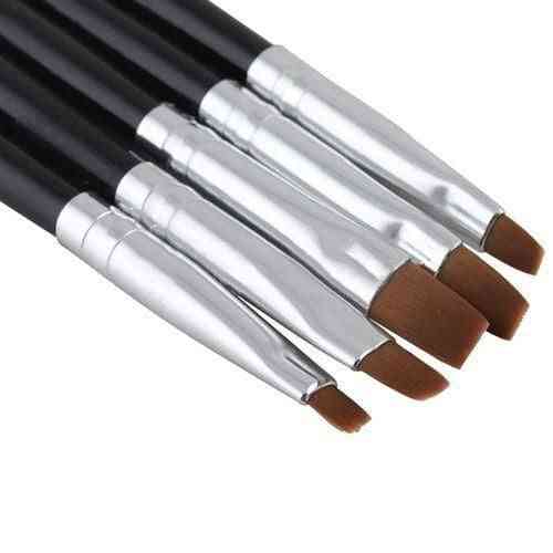 Acrylic Uv Gel Salon Pen Flat Brush Kit - Dotting Tool For Decorations Beauty Tools