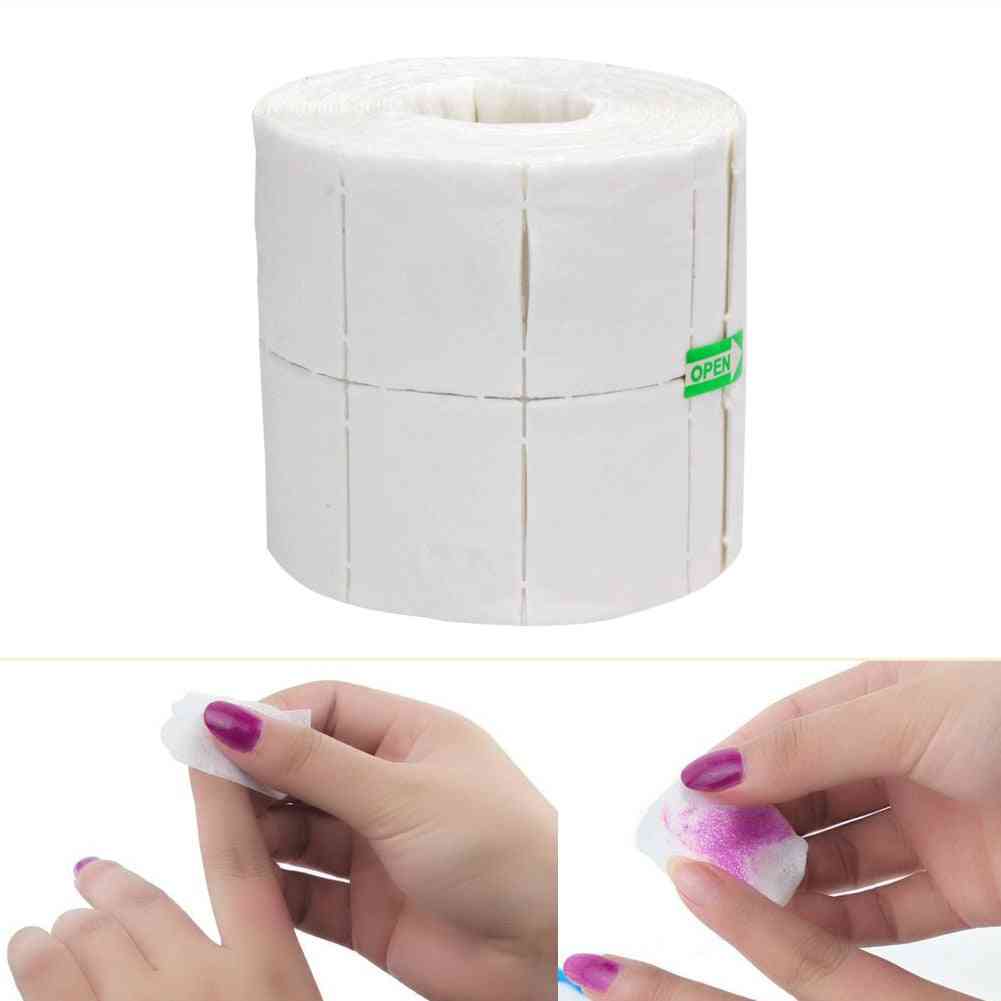 White Nail Polish Gel Remover, Wipes Cotton Lint Pads Paper Props Nail Art Tips