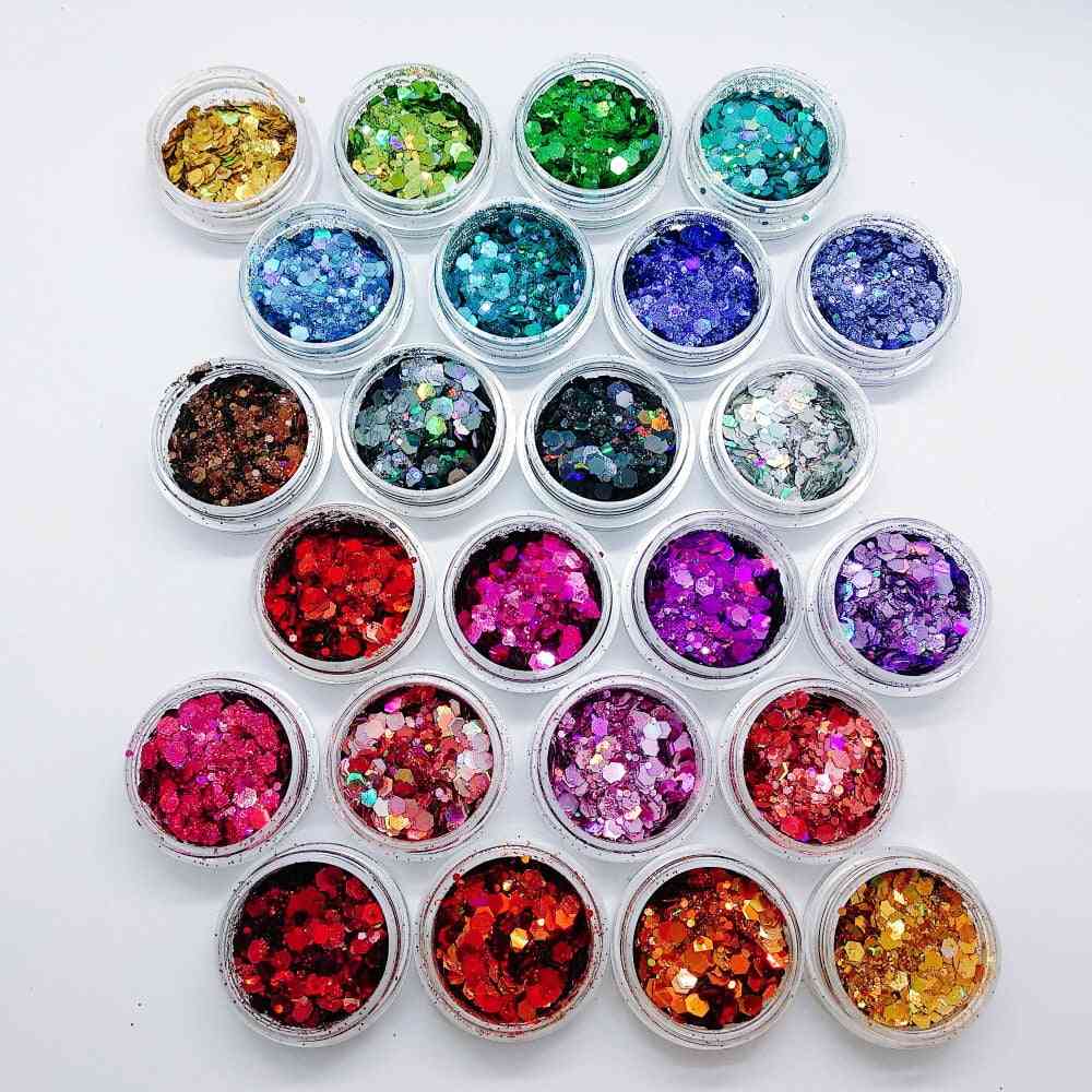 Festival Chunky Holographic Glitter For Face, Body, Eye, Hair, Nail
