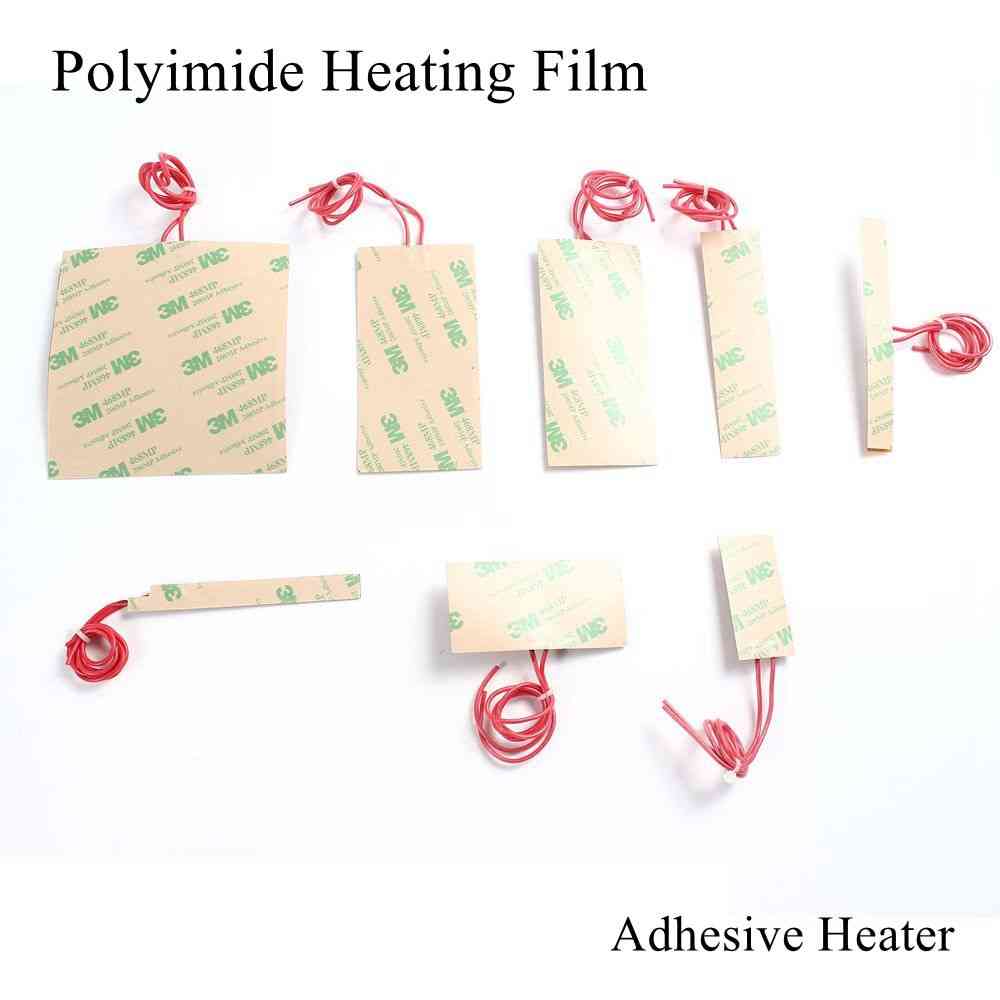 Plaque de film chauffant polyimide panneau chauffant électrique tapis de protection electrotherma feuille adhésive flexible chauffage d'huile