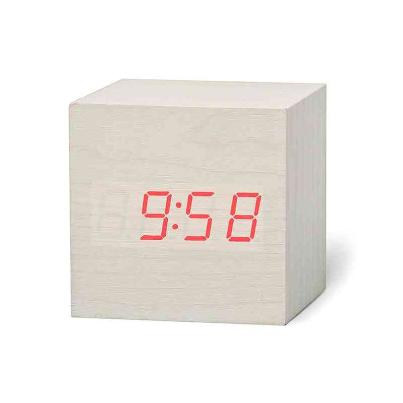 Led Digital Wooden Alarm Clock