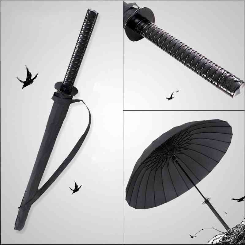 Long Handle Large Windproof Samurai Sword Parasol