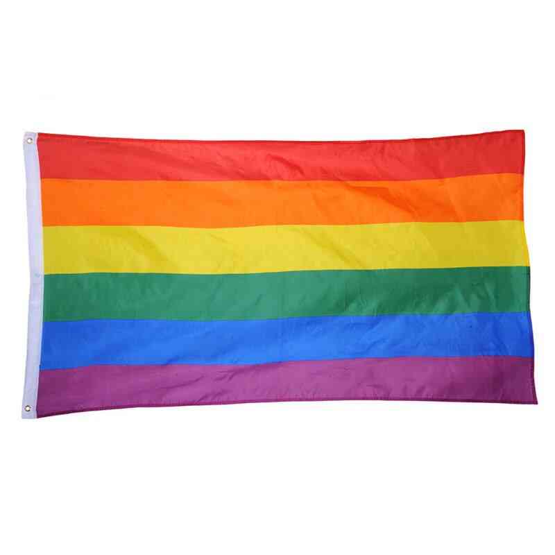 Lgbt pride flag - bandiera arcobaleno colorata per gay