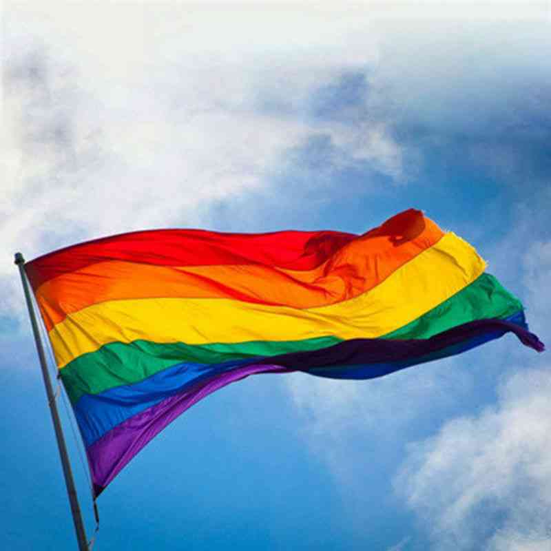 Vlajka hrdosti lgbt - farebná dúhová vlajka pre gayov