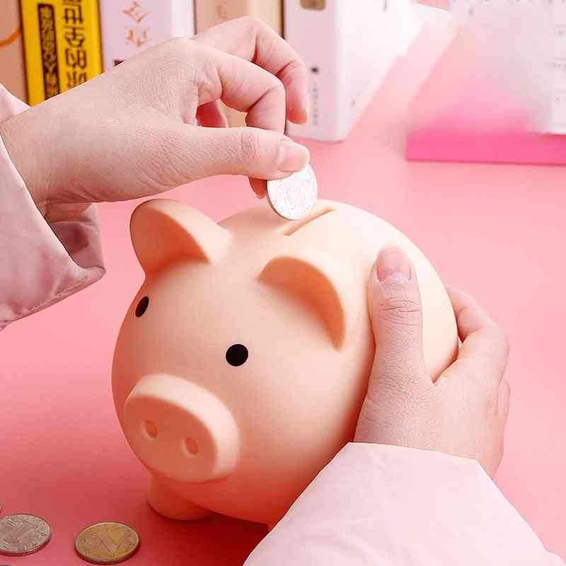 Cartoon Pig Shaped Bank Coins Storage Box