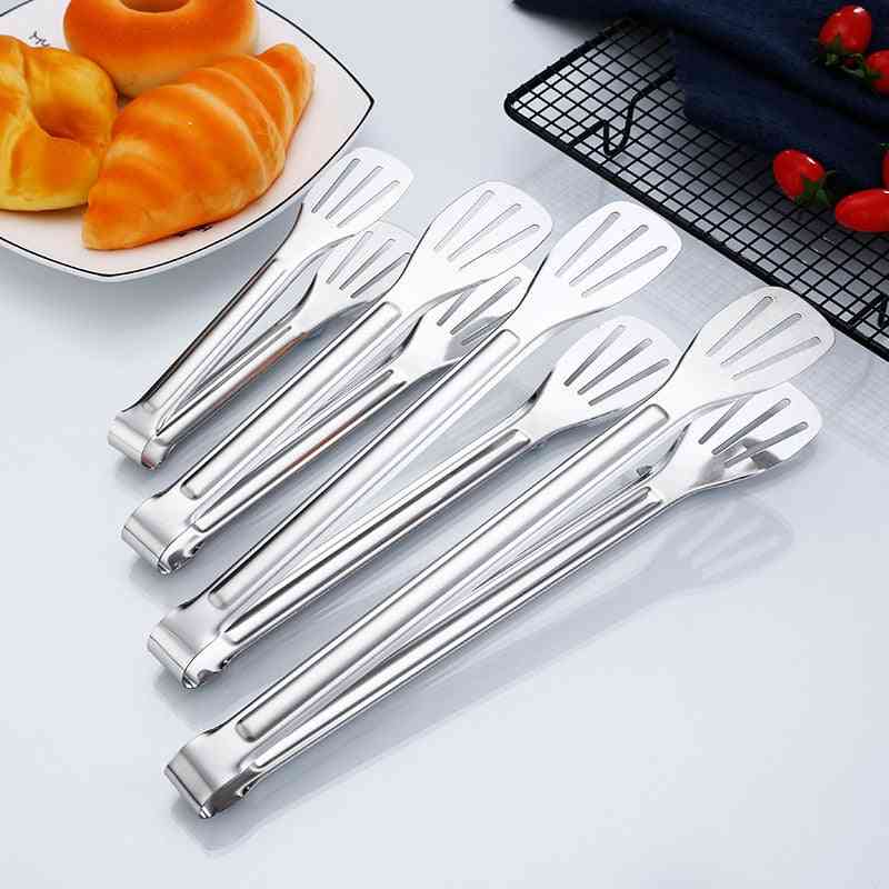 Stainless Steel Long Food Clips, Bread Clamp- Grill Tongs Barbecue Grilling