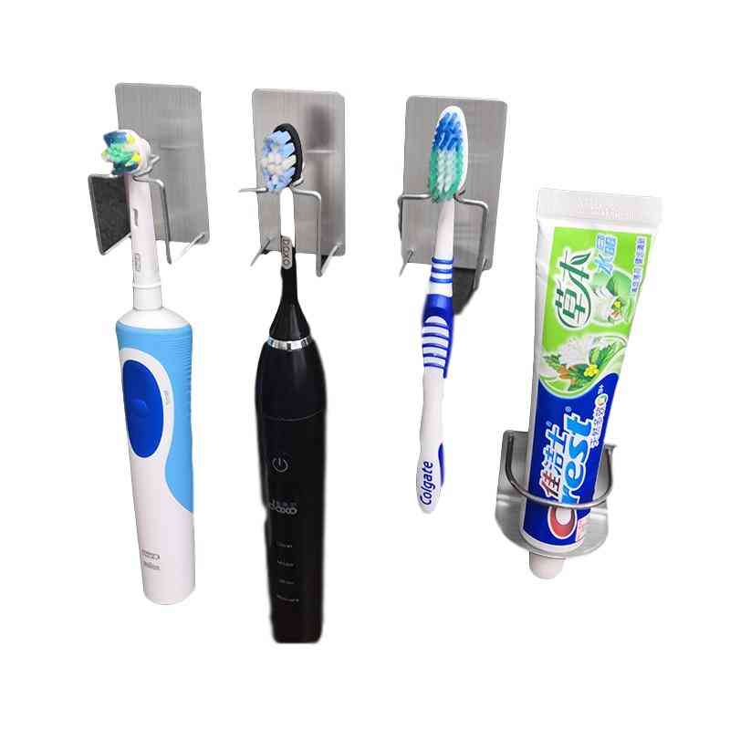 Storage Wall Stand Hook Stickers Use For Toothpaste,toothbrush, Bathroom Accessories.