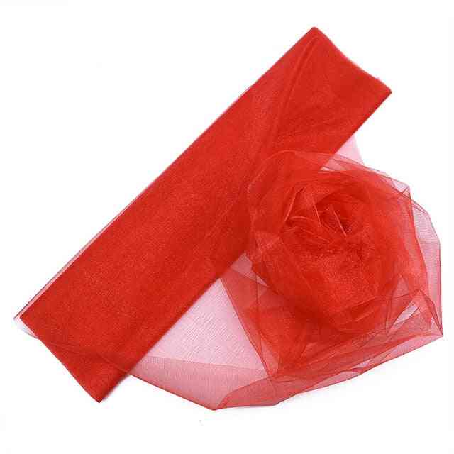 Garn Tüll Roll transparenten Kristall Organza Stoff für Geburtstagsfeier Hochzeitsdekoration verwendet