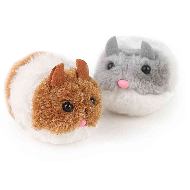 Smešno ljubko gibanje mačjih mačk, interaktivna igračka iz plišastega krzna z miško