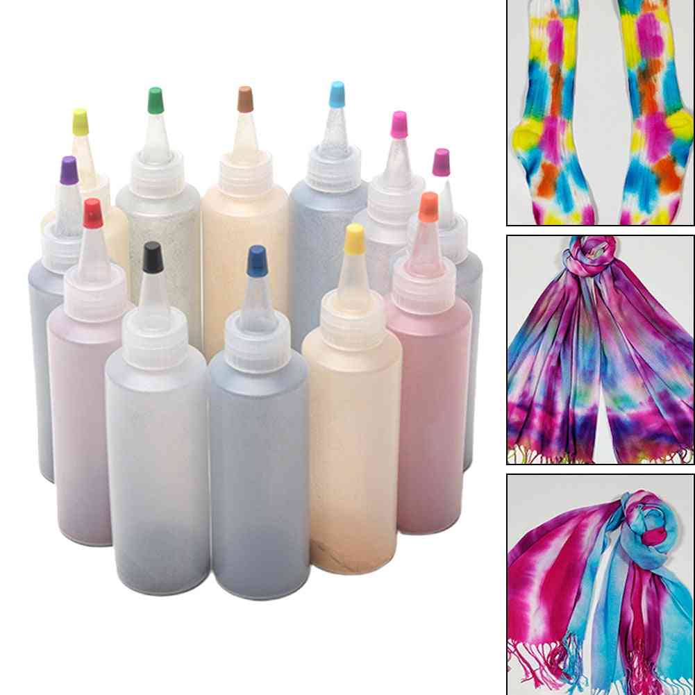 Non Toxic Colorful Diy Fabric Tie Dye Kit - Textile Paints Permanent Craft Clothing Graffiti Jacquard One Step Accessories