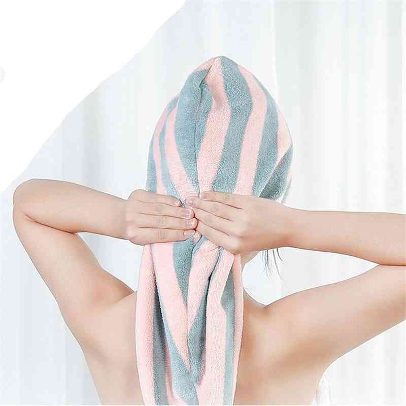 Microfiber Magic Bathing Quick Dry Turban Wrap Hair Cap Towel