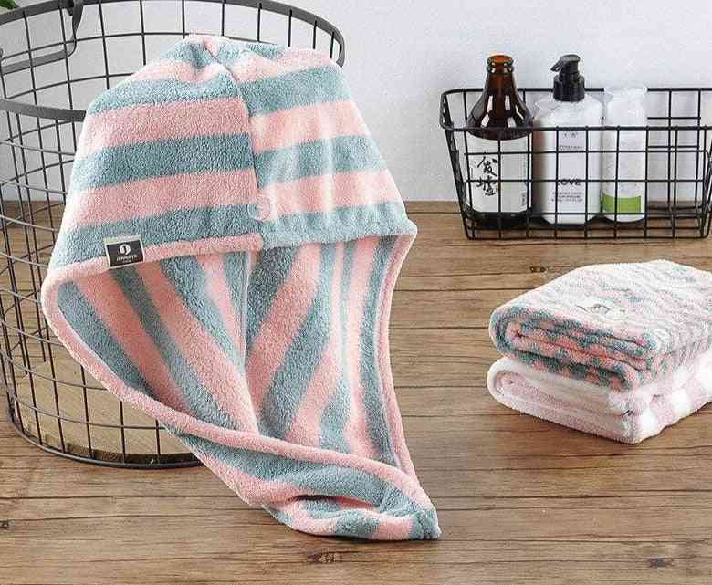 Microfiber Magic Bathing Quick Dry Turban Wrap Hair Cap Towel