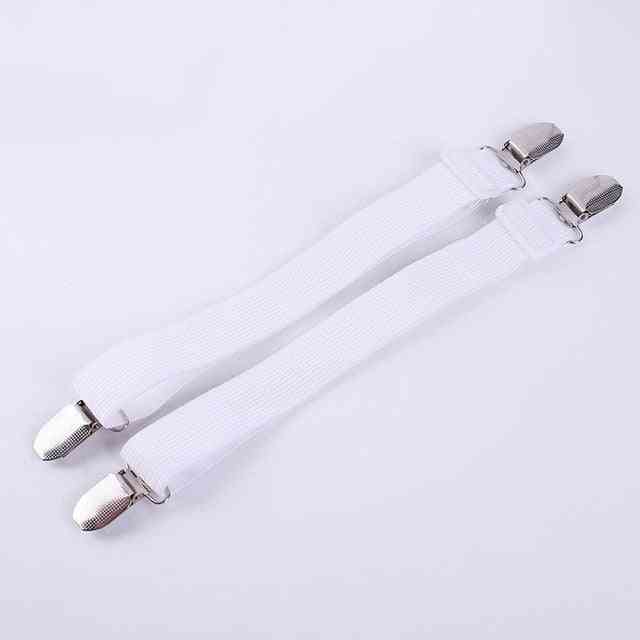 4 Corner Long Adjustable Elastic Bed Sheet Holder Strap - Mattress Clip Fasteners Cover Blankets Grippers Fixing Non Slip Strap