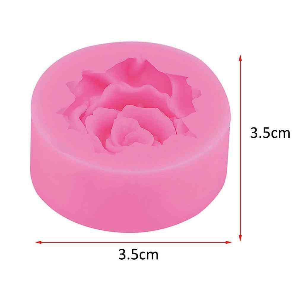Bricolage cuisson fondant silicone rose moule - moule de décoration de gâteau de mariage au chocolat fleur rose