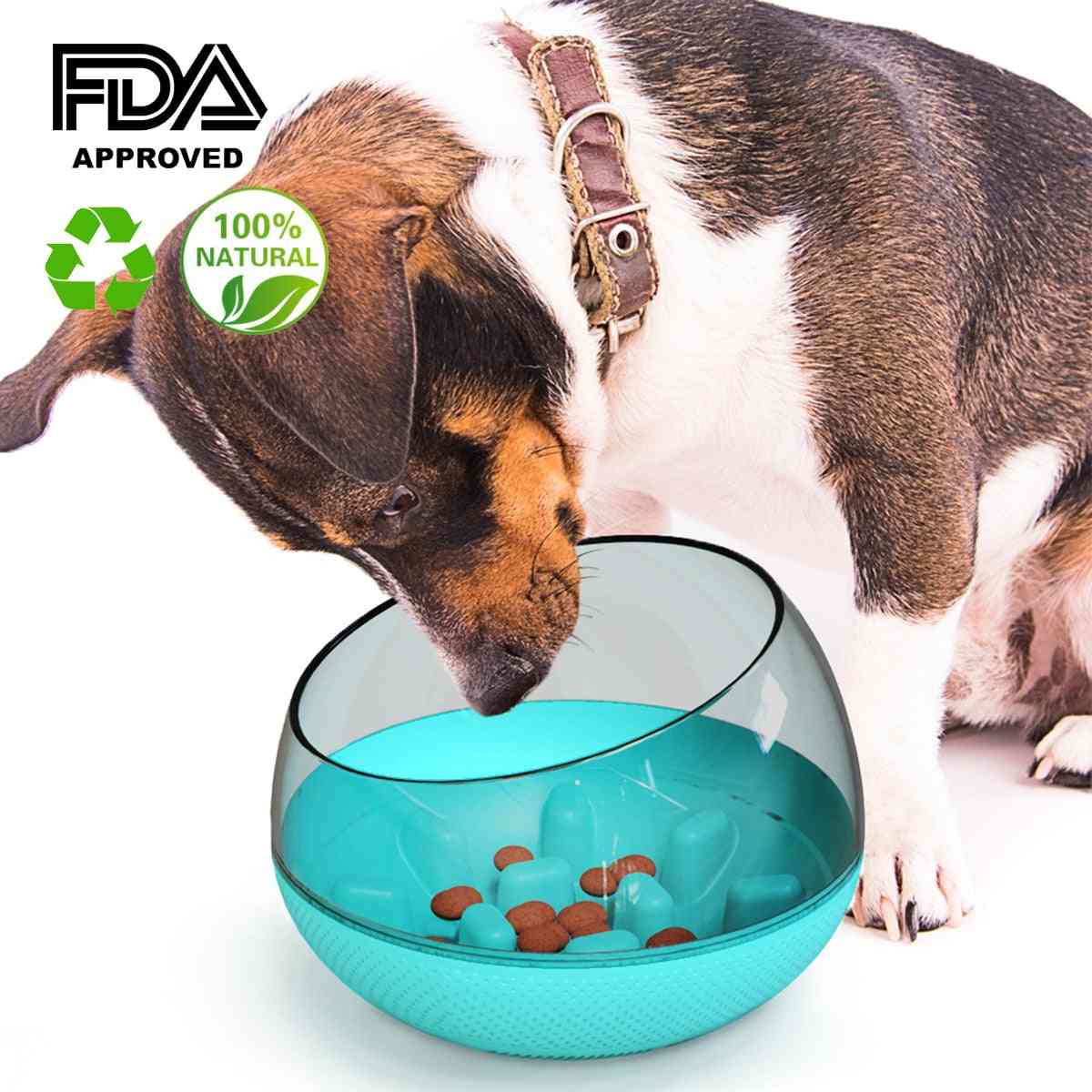 Nonslip Anti Gulping Pet Slow Eating Feeder Water Bowl For Large Dogs