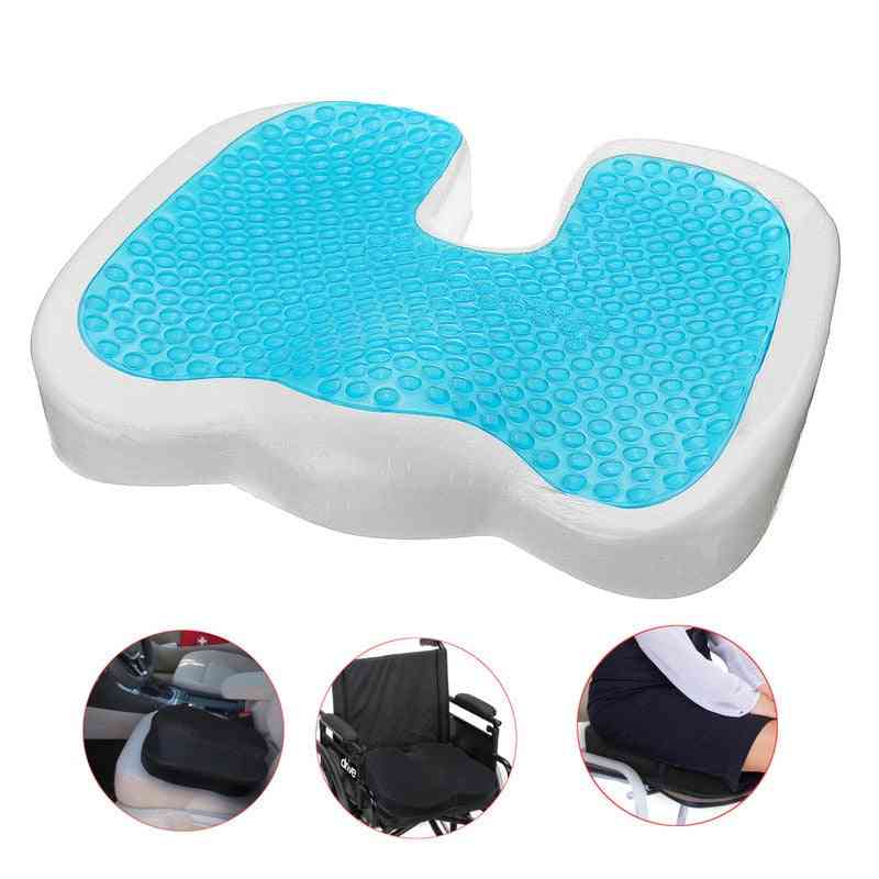 Gel Memory U Cooling Effect Foam Seat Cushion - Acne Orthopedic Coccygeal Sciatica Tailbone Relief Cushion