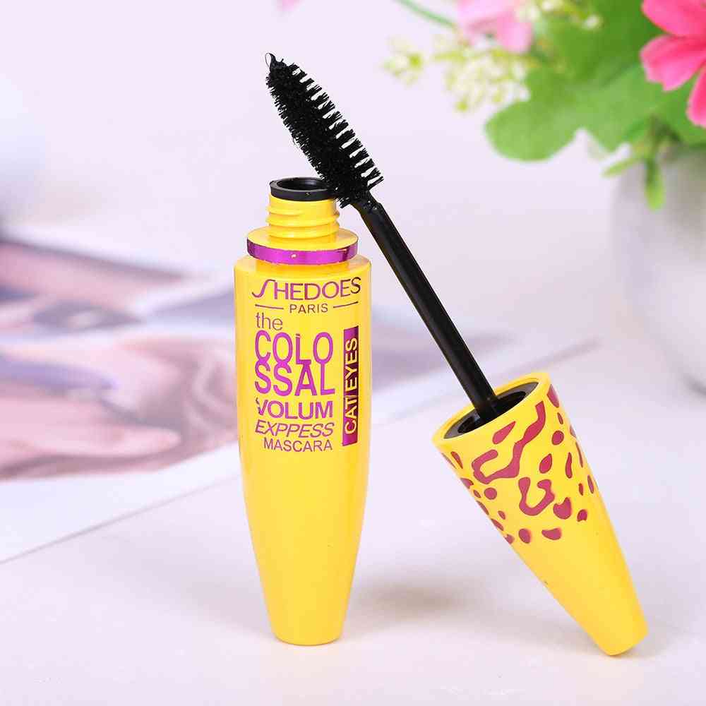 Thick Curling Lasting - 3d Mascara Fiber Lashes , Waterproof,  Black Concentrated Eye Cosmetics