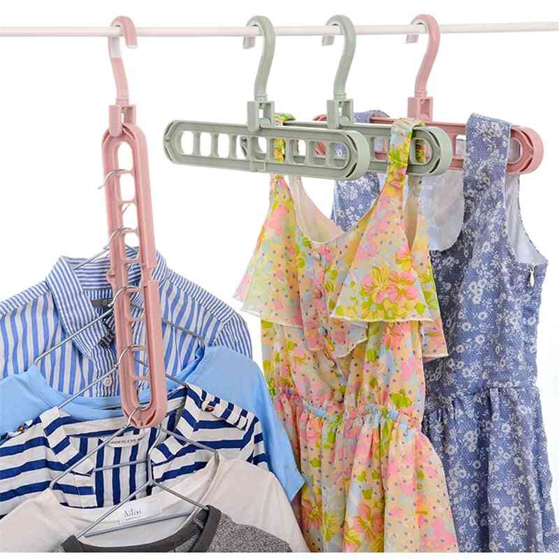 Multi Port Storage Hanger For Clothes With Circles - Clothes Drying Rack