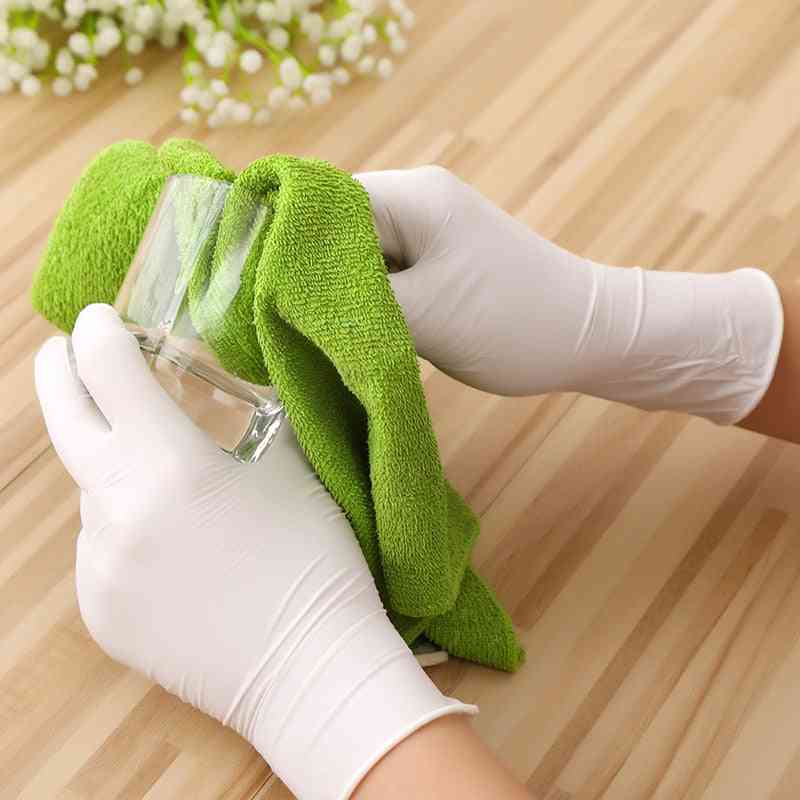 Disposable Non Slip Acid And Alkali Laboratory Rubber Gloves For Household
