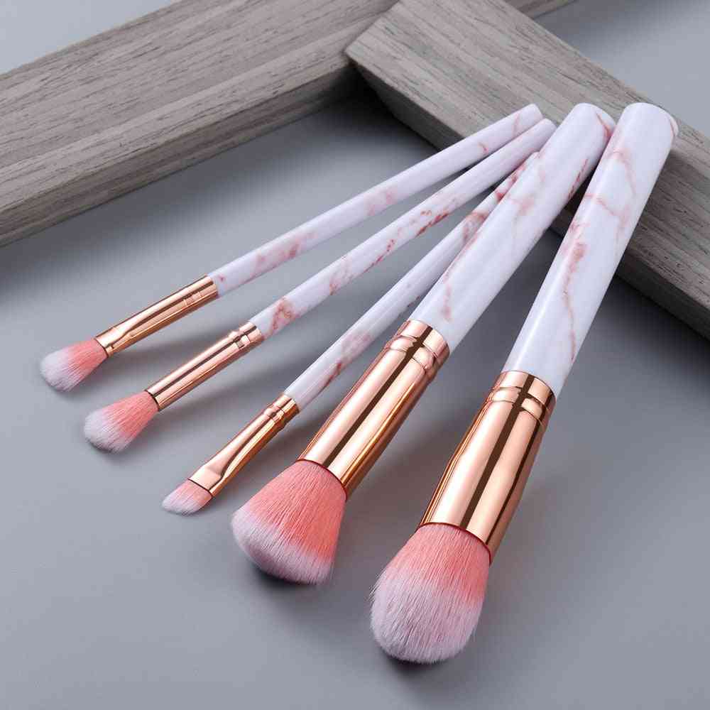 5/15pcs Cosmetic Powder Eye Shadow Foundation Blush Blending Beauty Makeup Brush