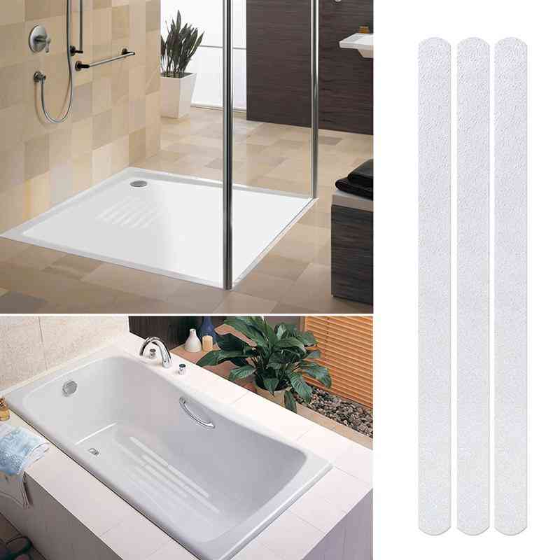 Anti Slip Transparent Sticker Strips For Shower Safety, Bathtubs, Stairs And Floor