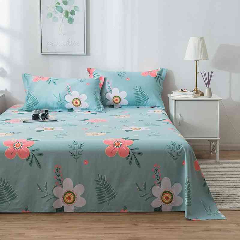 Modern Home Decor Designer Flat Bed Sheet And Pillowcase