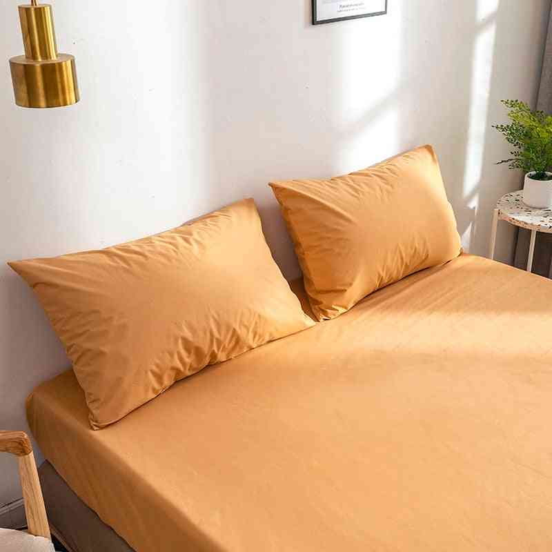 Multi Size Waterproof Anti Stain Fitted Sheet And Pillowcase
