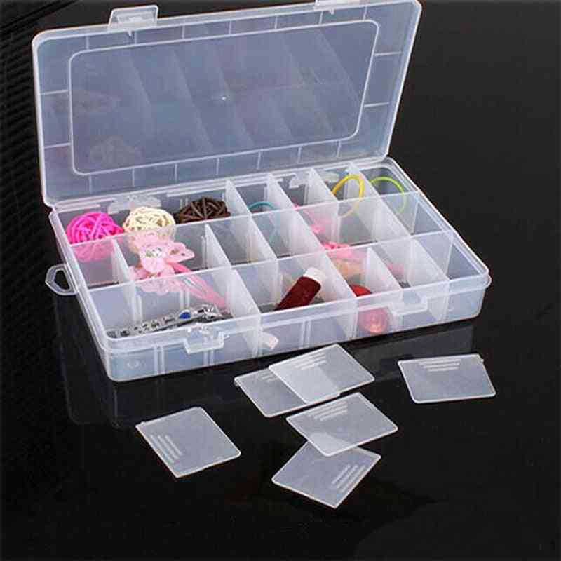 Adjustable Jewelry, Earring Bin Container And Storage Box