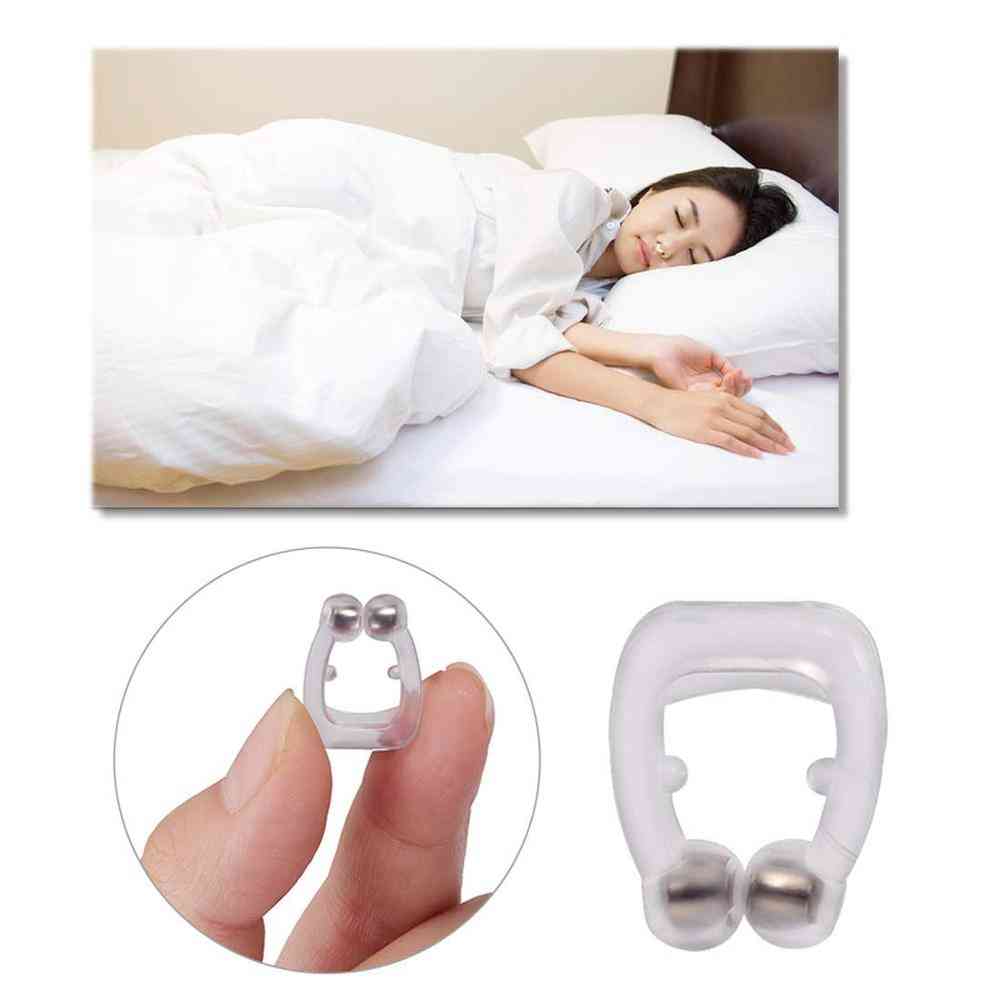 Silicone Magnetic Anti  Snoring Nose Clip With Case