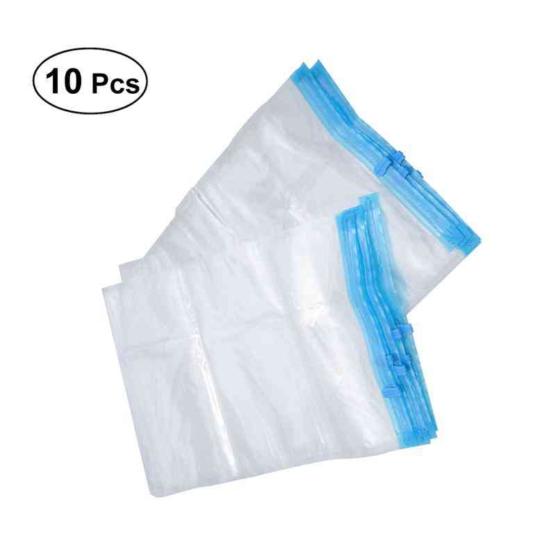 Plastic Rolling Vacuum Storage Bag - Space Saver, Seal Packet And Compression Packing Organizer